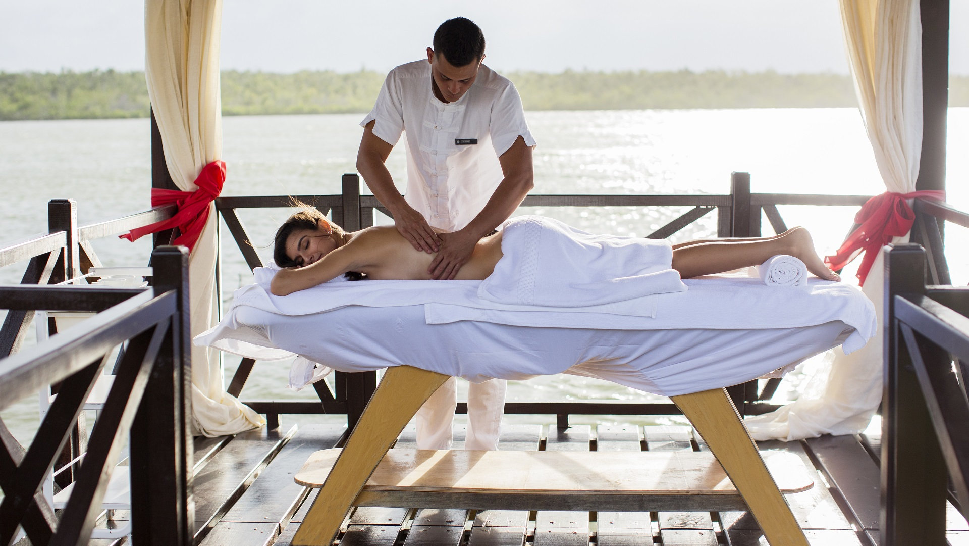 Massage in the Lagoon, Pullman Cayo Coco, Cuba